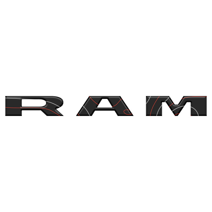 Grille Letter Overlays Fits 2025-2026 Ram 1500/2500/3500