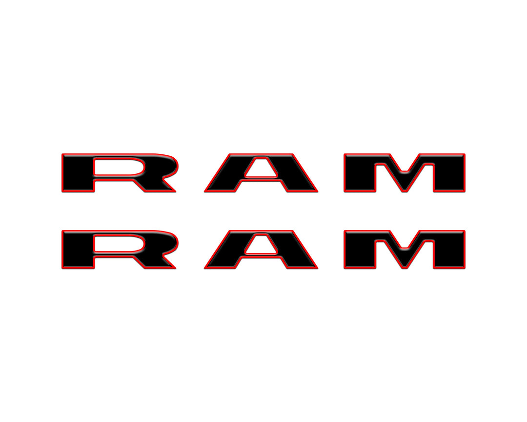 Front Door Emblem Overlays Fits 2025-2026 Ram 1500/2500/3500