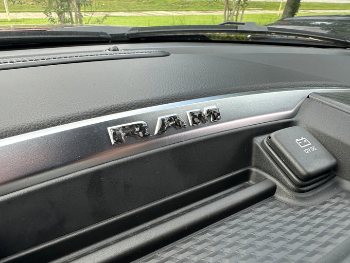 Center Dash Letter Overlays Fits 2025-2026 Ram 1500/2500/3500