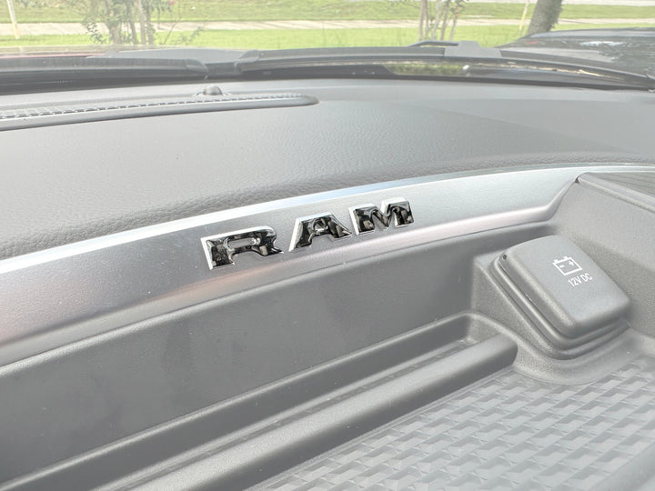 Center Dash Letter Overlays Fits 2025-2026 Ram 1500/2500/3500