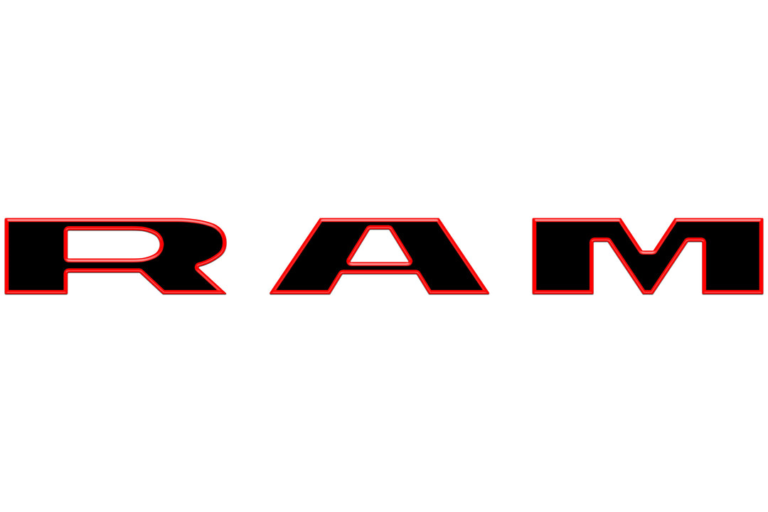 Tailgate Letter Overlays Fits 2025-2026 Ram 1500