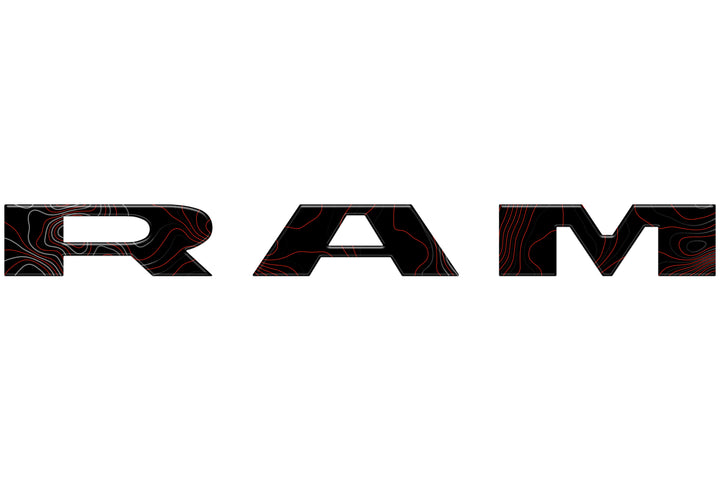 Tailgate Letter Overlays Fits 2025-2026 Ram 1500