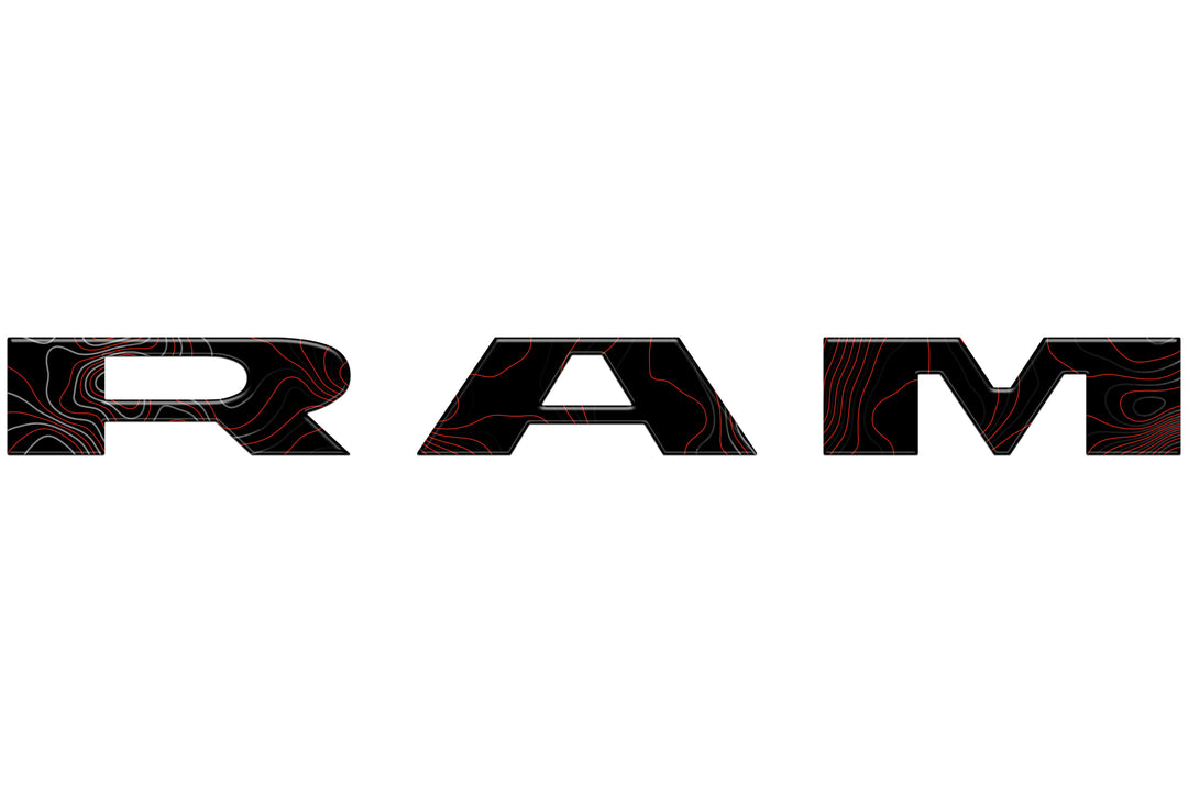 Tailgate Letter Overlays Fits 2025-2026 Ram 2500/3500