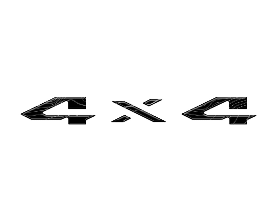 4x4 Tailgate Emblem Letter Overlays Fits 2025-2026 Ram 1500/2500/3500