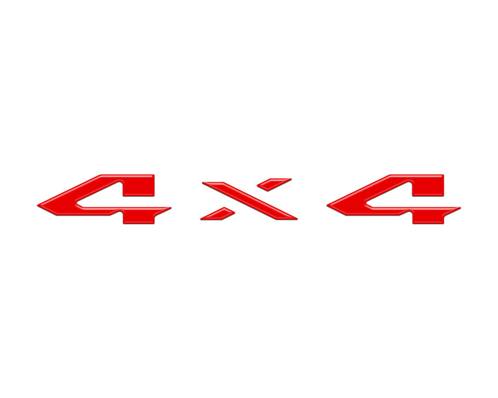 4x4 Tailgate Emblem Letter Overlays Fits 2025-2026 Ram 1500/2500/3500
