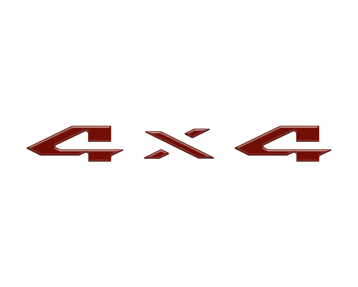 4x4 Tailgate Emblem Letter Overlays Fits 2025-2026 Ram 1500/2500/3500