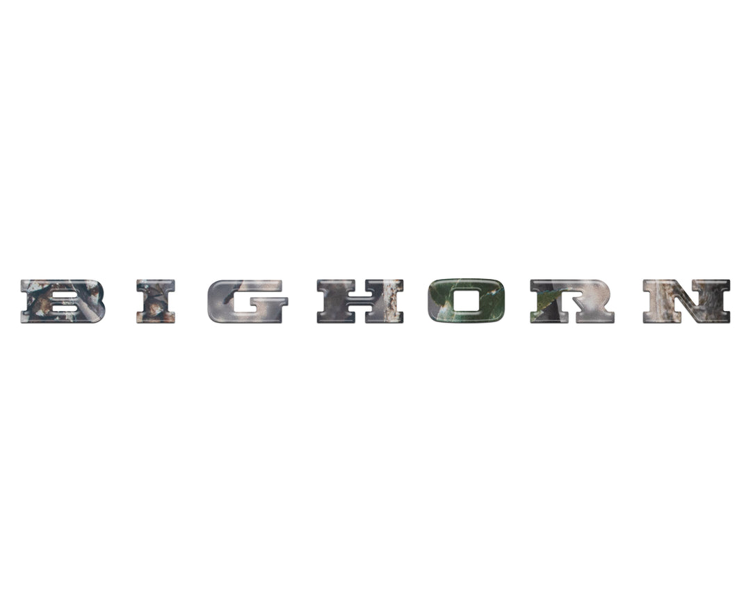 Bighorn Tailgate Emblem Letter Inserts Fits 2025-2026 Ram 1500/2500/3500