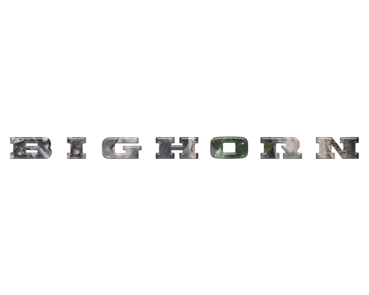 Bighorn Tailgate Emblem Letter Inserts Fits 2025-2026 Ram 1500/2500/3500