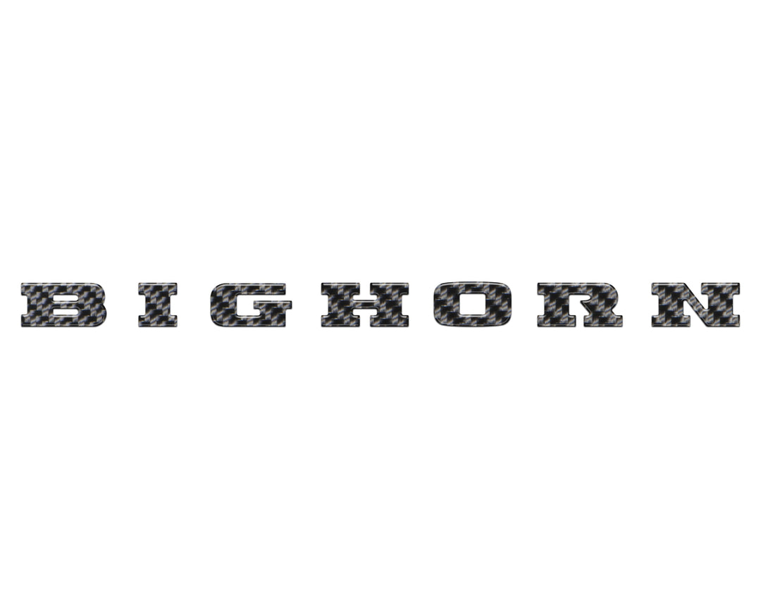 Bighorn Tailgate Emblem Letter Inserts Fits 2025-2026 Ram 1500/2500/3500