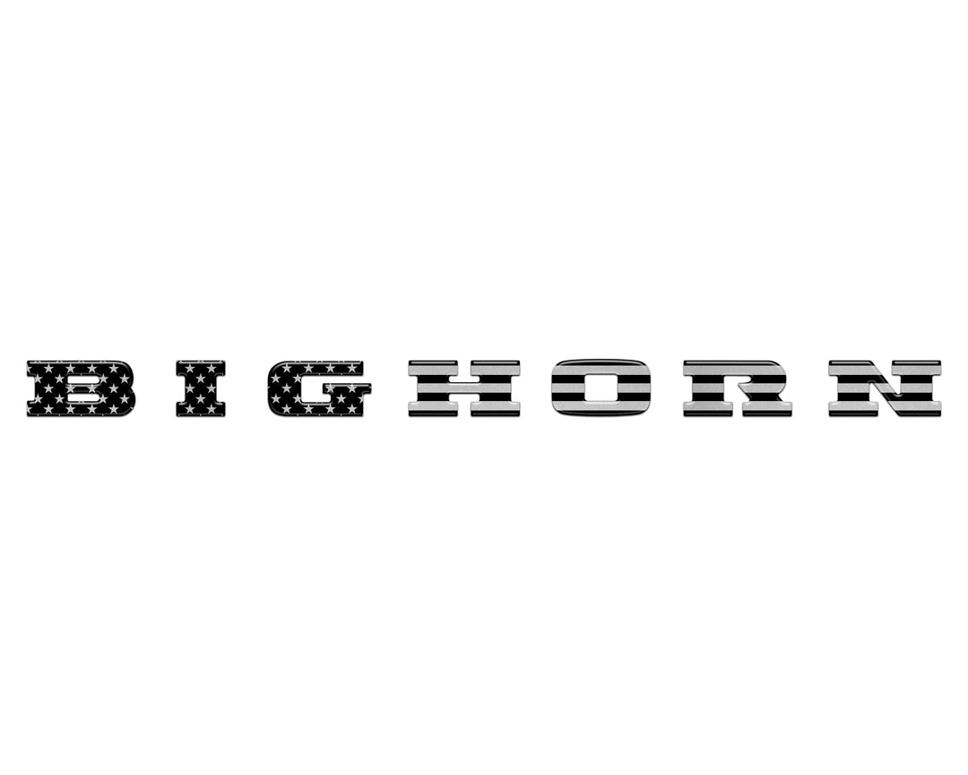 Bighorn Tailgate Emblem Letter Inserts Fits 2025-2026 Ram 1500/2500/3500
