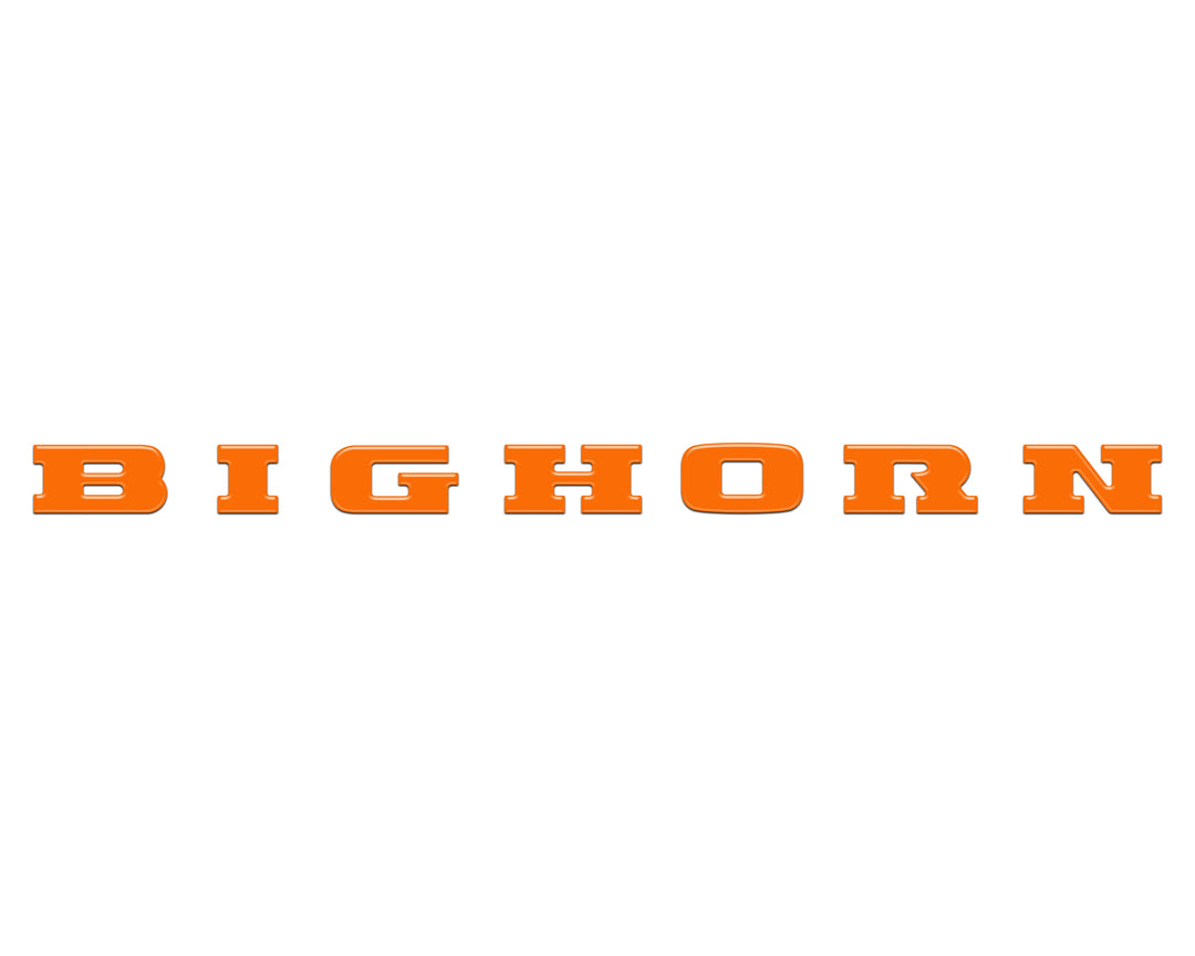 Bighorn Tailgate Emblem Letter Inserts Fits 2025-2026 Ram 1500/2500/3500