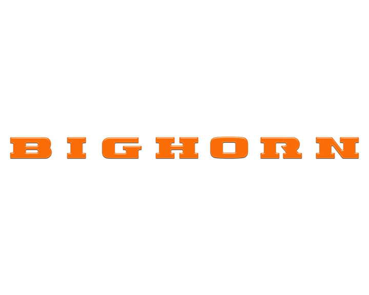 Bighorn Tailgate Emblem Letter Inserts Fits 2025-2026 Ram 1500/2500/3500