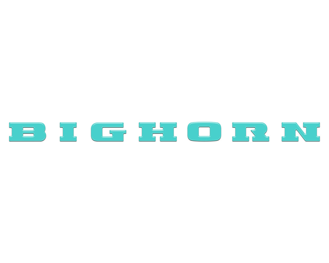 Bighorn Tailgate Emblem Letter Inserts Fits 2025-2026 Ram 1500/2500/3500
