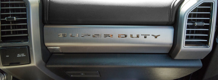 Glove Box Letter Inserts Fits 2017-2022 Ford Super Duty