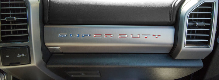 Glove Box Letter Inserts Fits 2017-2022 Ford Super Duty