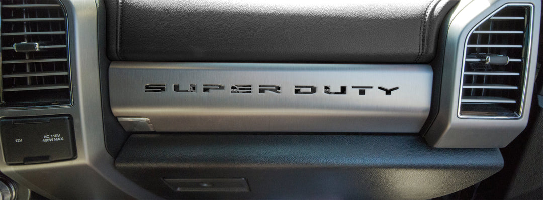 Glove Box Letter Inserts Fits 2017-2022 Ford Super Duty