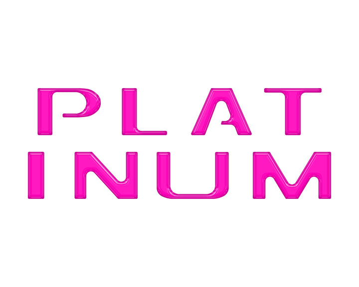 Platinum Tailgate Letter Overlays Fits 2020-2022 Ford Super Duty