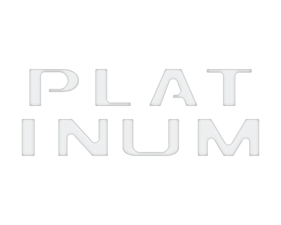 Platinum Tailgate Letter Overlays Fits 2020-2022 Ford Super Duty
