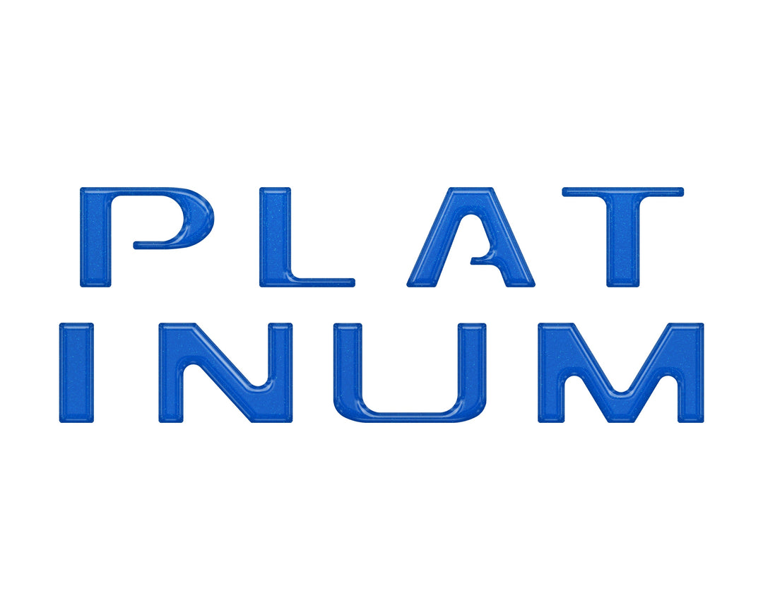 Platinum Tailgate Letter Overlays Fits 2020-2022 Ford Super Duty