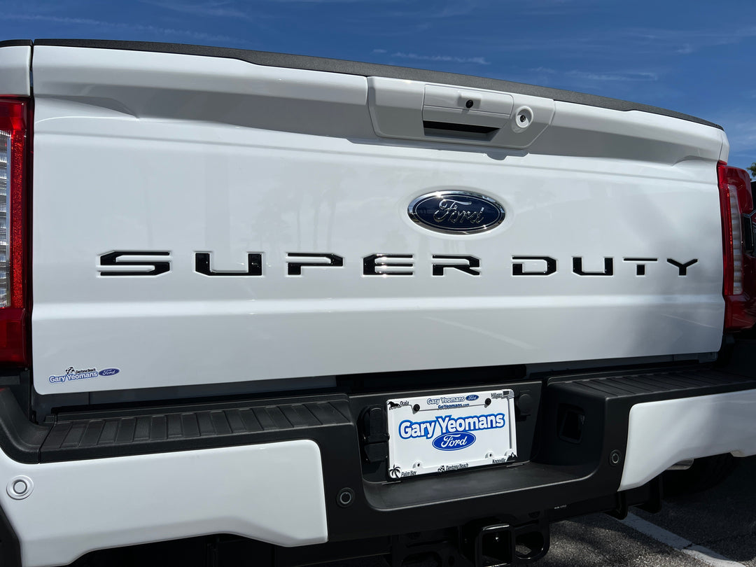 Tailgate Letter Inserts Fits 2023-2025 Ford Super Duty XL/XLT/Tremor