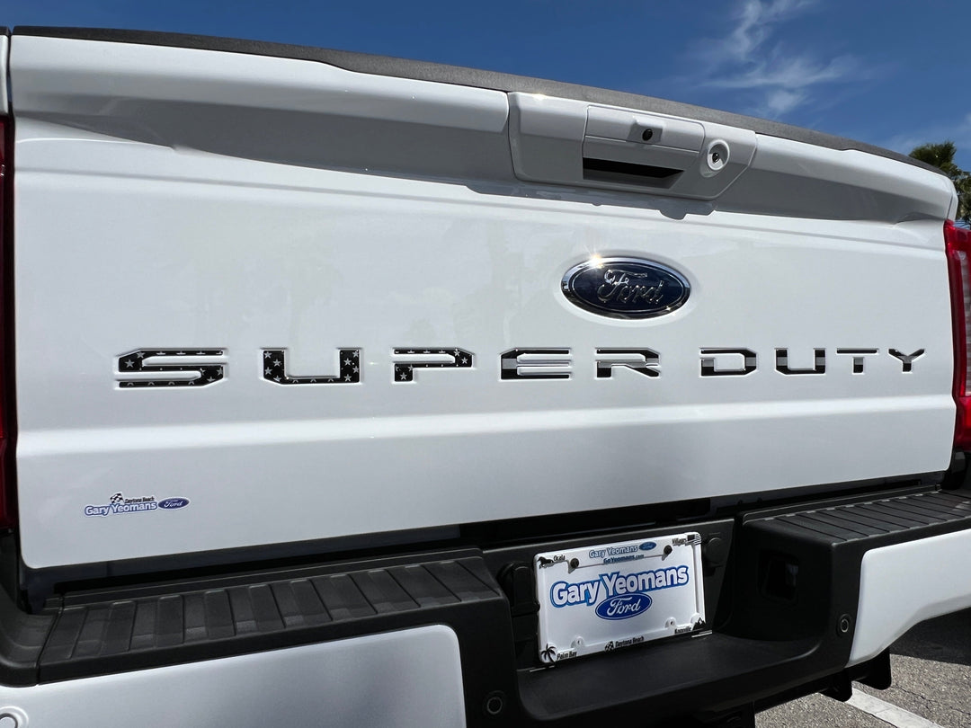 Tailgate Letter Inserts Fits 2023-2025 Ford Super Duty XL/XLT/Tremor