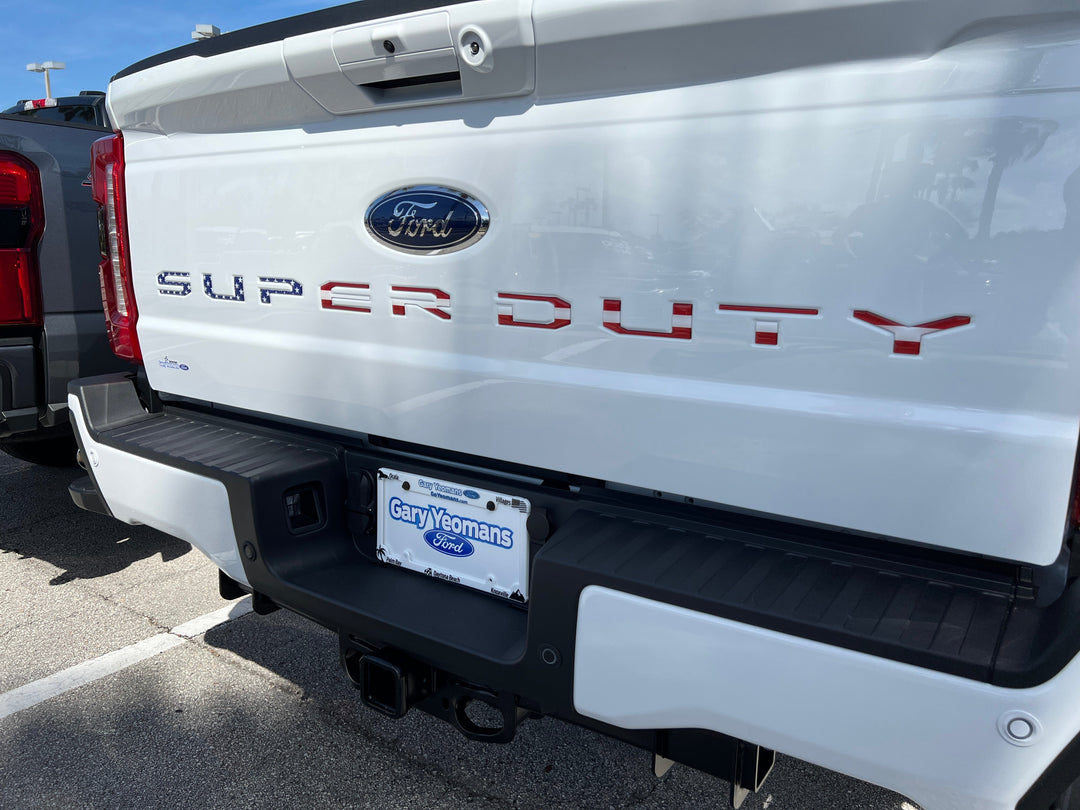 Tailgate Letter Inserts Fits 2023-2025 Ford Super Duty XL/XLT/Tremor