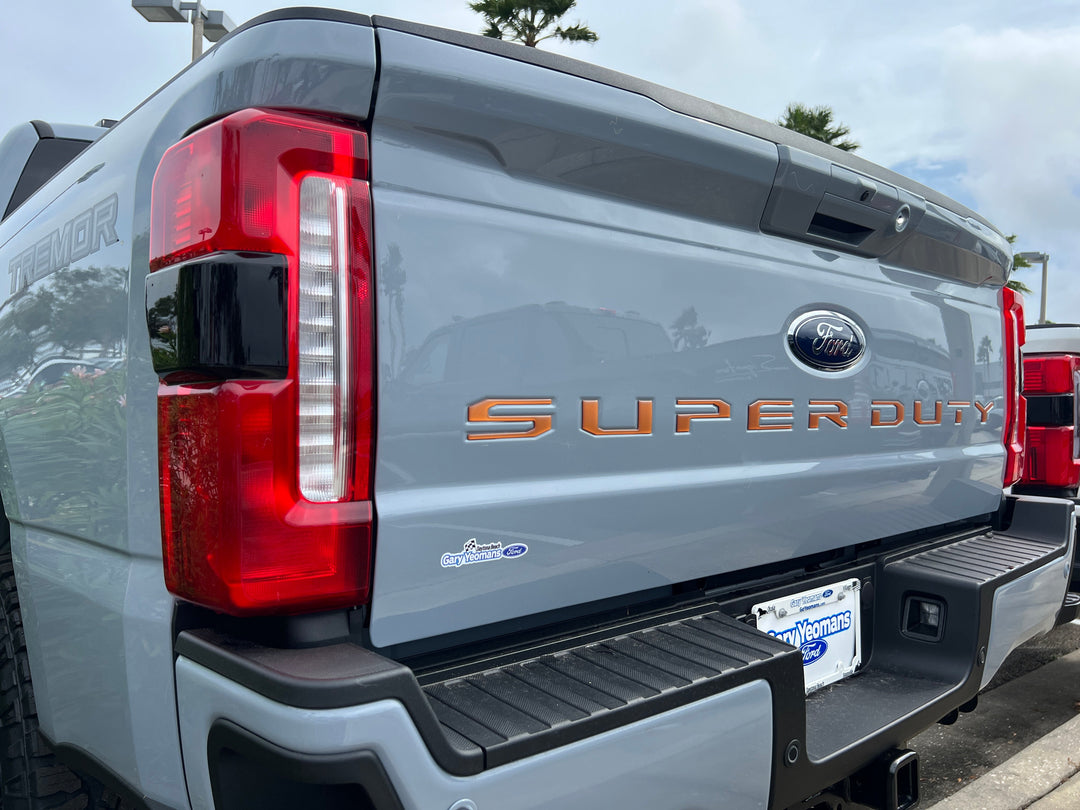 Tailgate Letter Inserts Fits 2023-2025 Ford Super Duty XL/XLT/Tremor