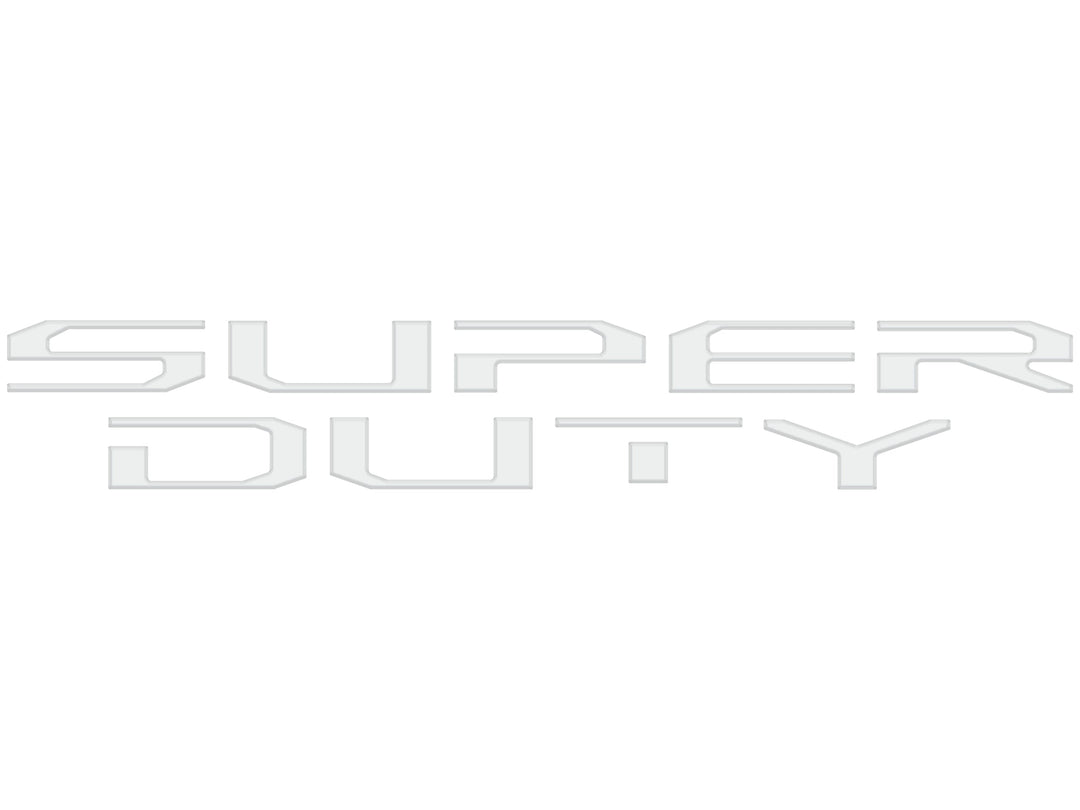Hood Letter Inserts Fits 2023-2025 Ford Super Duty
