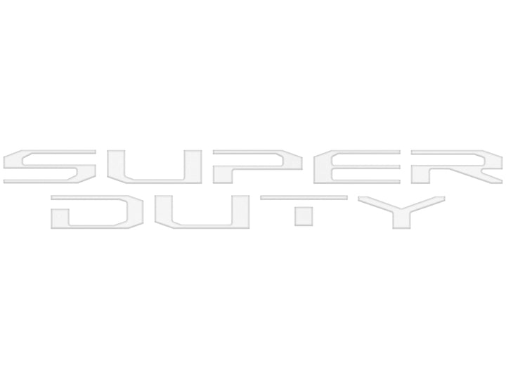 Hood Letter Inserts Fits 2023-2025 Ford Super Duty