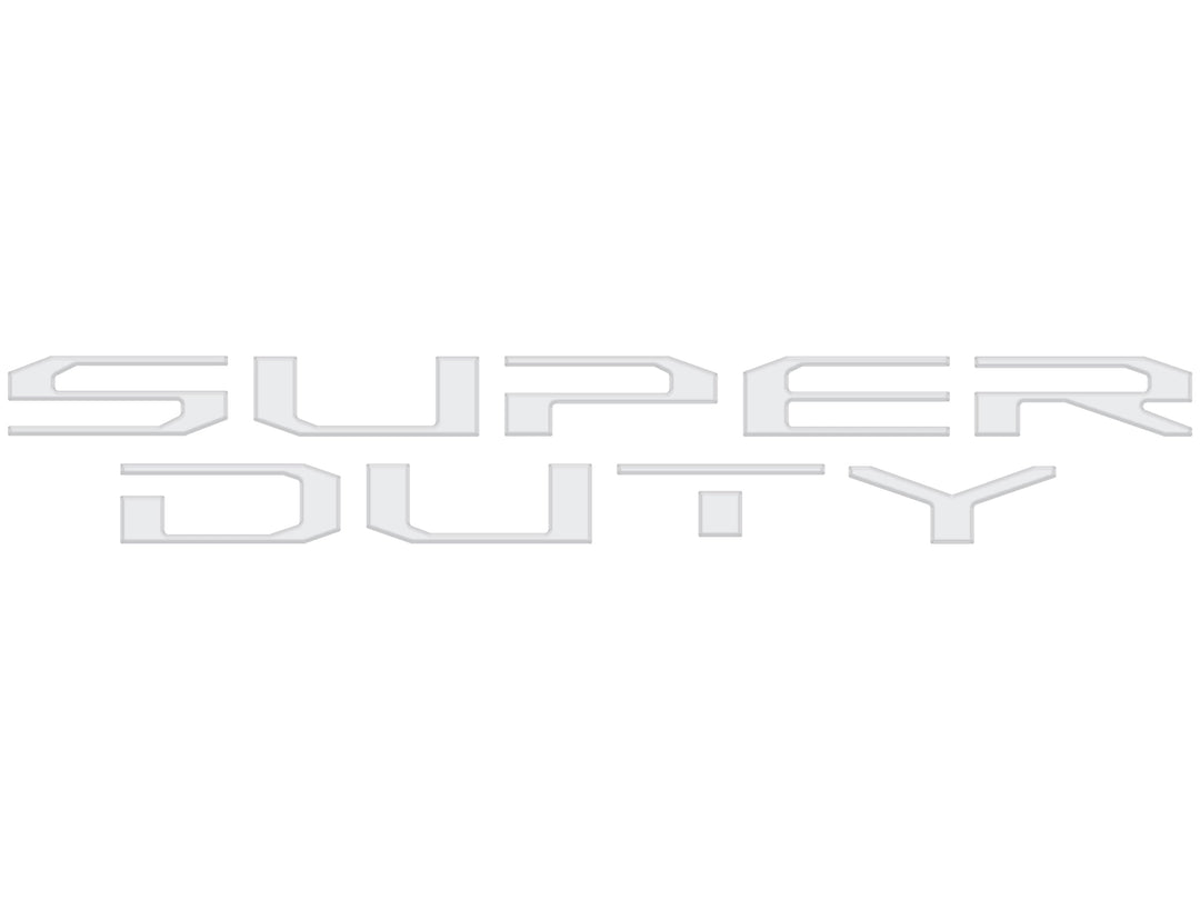 Hood Letter Inserts Fits 2023-2025 Ford Super Duty