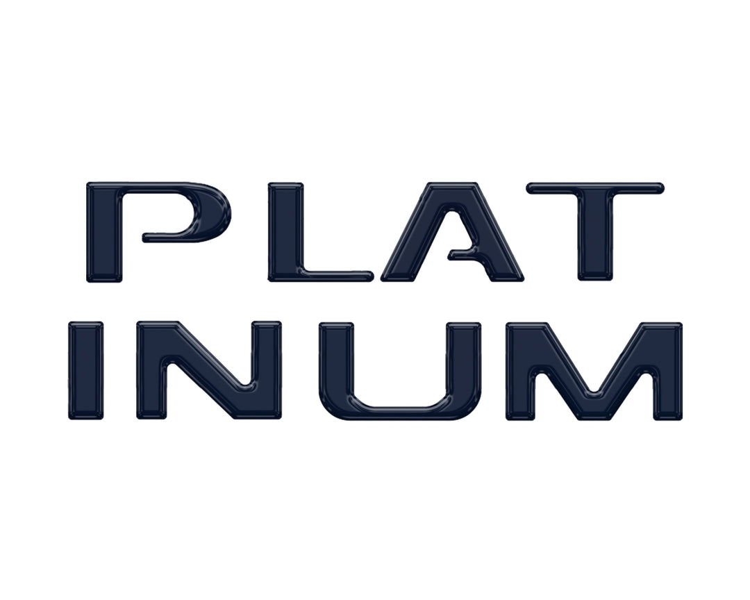 Platinum Tailgate Lettering Kit Fits 2025-2025 Ford Super Duty Platinum