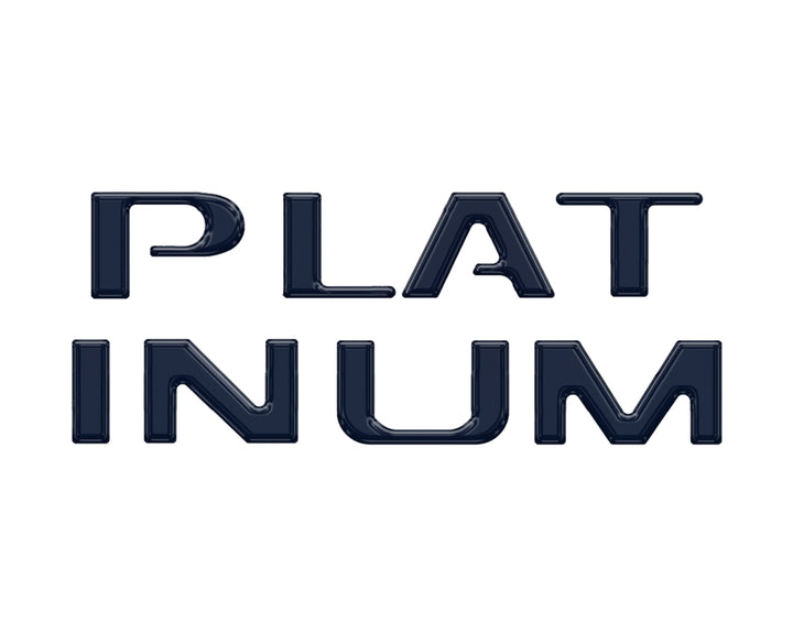 Platinum Tailgate Lettering Kit Fits 2025-2025 Ford Super Duty Platinum