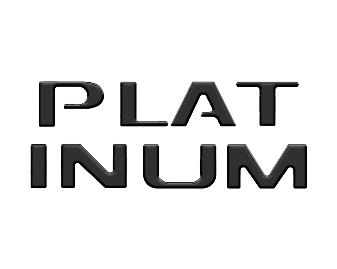 Platinum Tailgate Lettering Kit Fits 2025-2025 Ford Super Duty Platinum