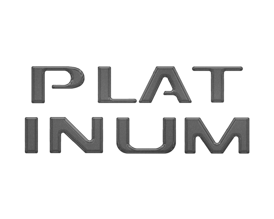 Platinum Tailgate Lettering Kit Fits 2025-2025 Ford Super Duty Platinum