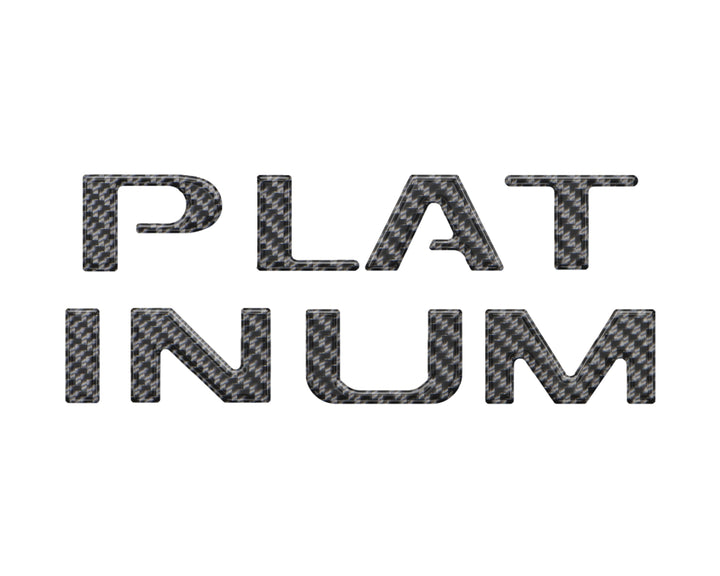 Platinum Tailgate Lettering Kit Fits 2025-2025 Ford Super Duty Platinum