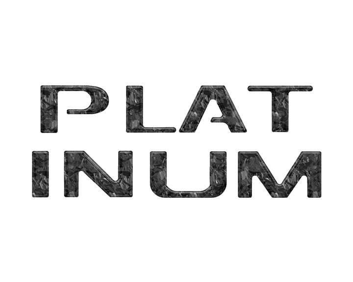 Platinum Tailgate Lettering Kit Fits 2025-2025 Ford Super Duty Platinum