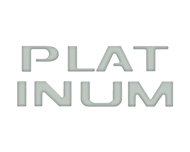 Platinum Tailgate Lettering Kit Fits 2025-2025 Ford Super Duty Platinum