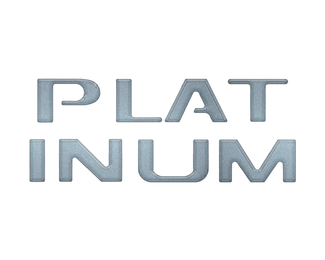Platinum Tailgate Lettering Kit Fits 2025-2025 Ford Super Duty Platinum
