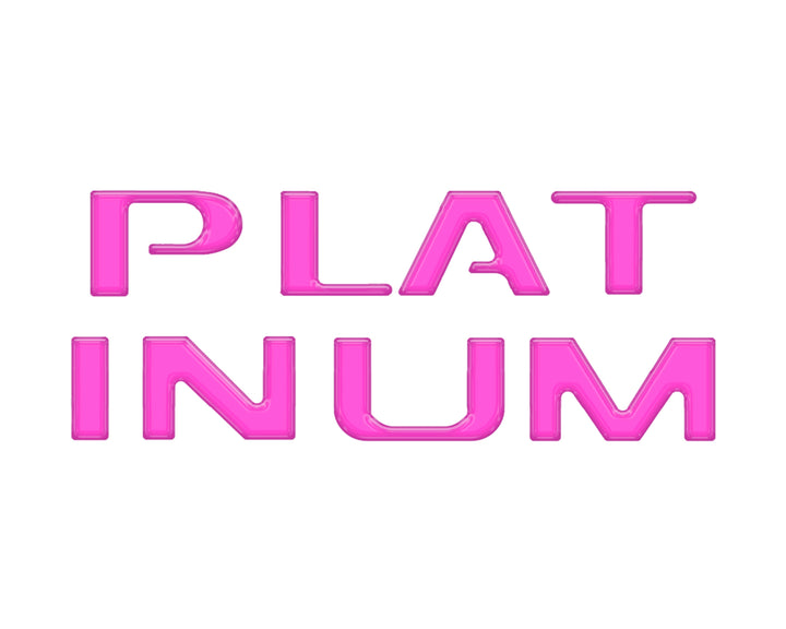 Platinum Tailgate Lettering Kit Fits 2025-2025 Ford Super Duty Platinum