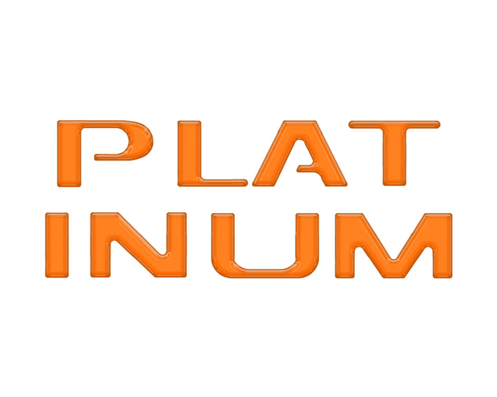 Platinum Tailgate Lettering Kit Fits 2025-2025 Ford Super Duty Platinum