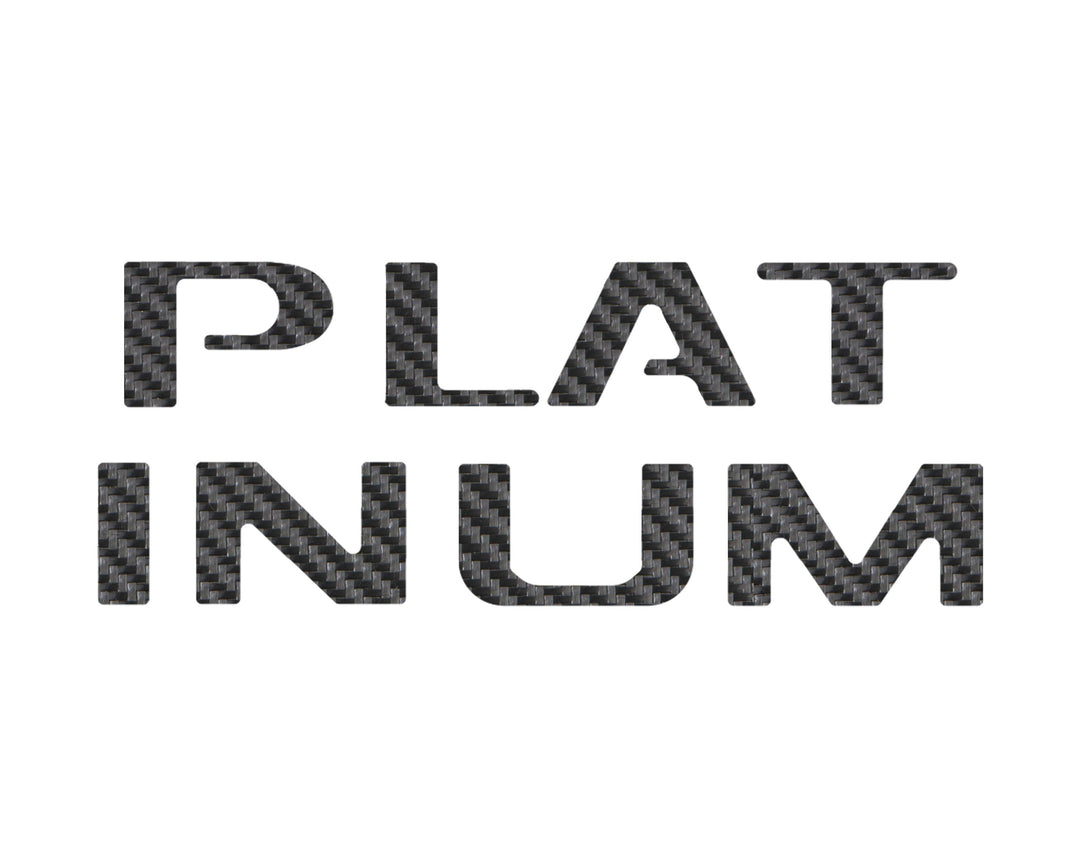 Platinum Tailgate Lettering Kit Fits 2025-2025 Ford Super Duty Platinum