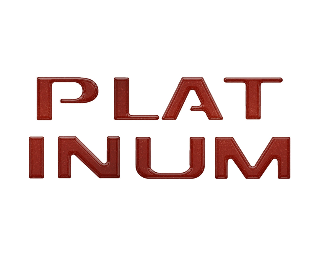 Platinum Tailgate Lettering Kit Fits 2025-2025 Ford Super Duty Platinum