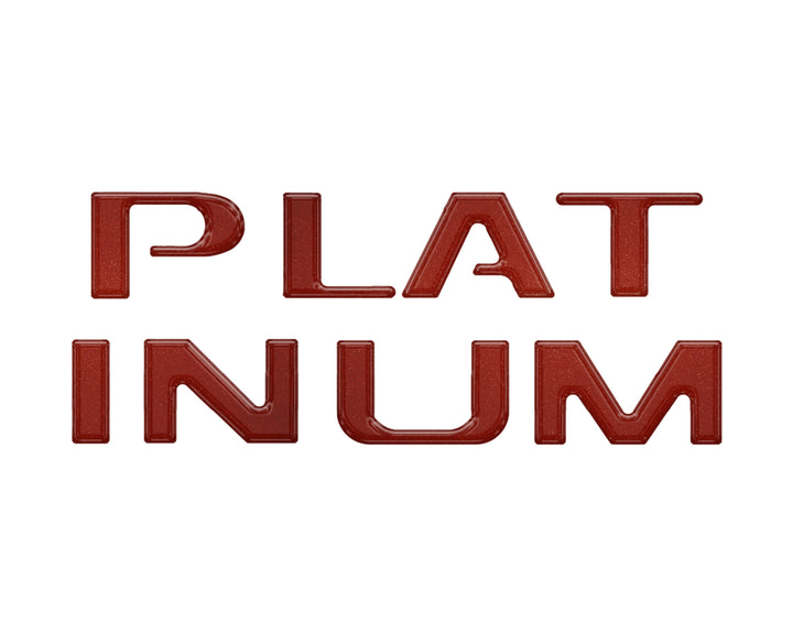 Platinum Tailgate Lettering Kit Fits 2025-2025 Ford Super Duty Platinum