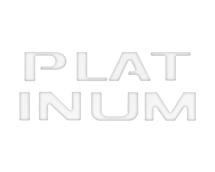 Platinum Tailgate Lettering Kit Fits 2025-2025 Ford Super Duty Platinum