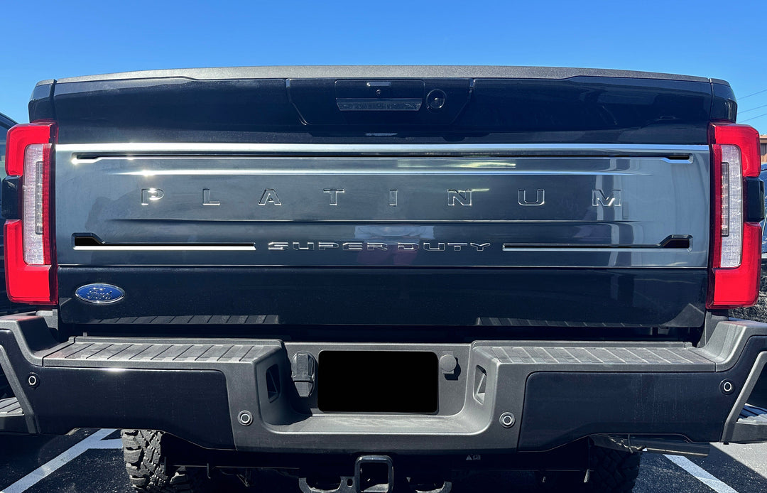 Platinum/King Ranch Tailgate Line Accent Trim Fits 2023-2024 Ford Super Duty
