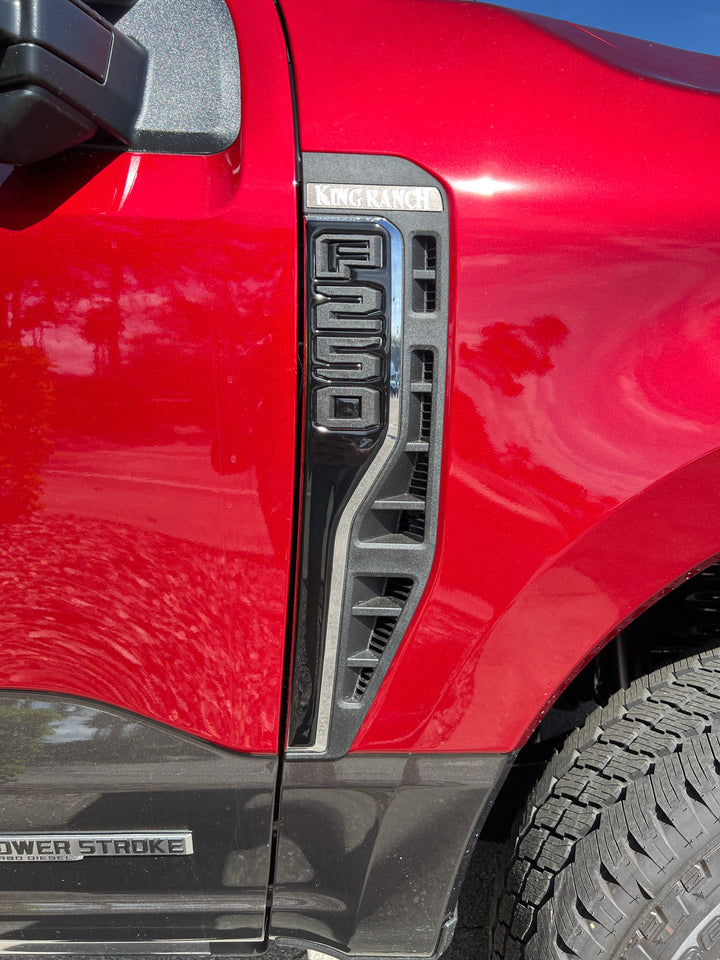 Front Fender Emblem Overlays Fits 2023-2025 Ford Super Duty