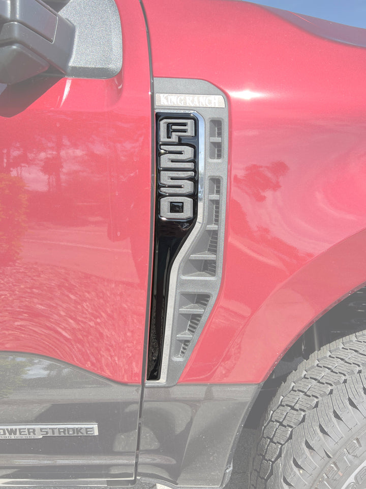 Front Fender Emblem Overlays Fits 2023-2025 Ford Super Duty