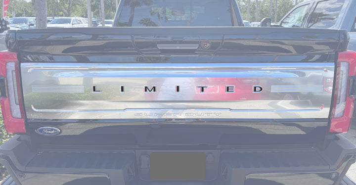 Limited Tailgate Letter Overlays Fits 2023-2025 Ford Super Duty Limited