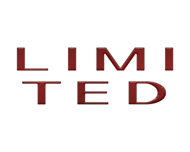Limited Tailgate Letter Overlays Fits 2023-2025 Ford Super Duty Limited