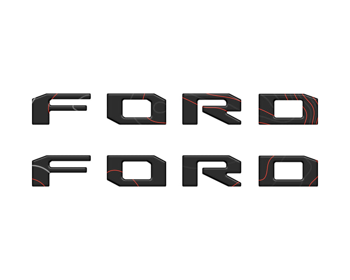 Running Board Letters Fits 2023-2025 Ford Super Duty & F-150